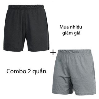 Quần Đùi Nam Cotton 100% Mặc Nhà Dáng Ngắn, Quần Ngủ Nam Cao Cấp Lưng Thun Size M/L/Xl/XXL