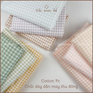 [PC] Vải thun Cotton PC  chất dày may thu đông cho mẹ và bé
