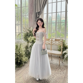 Váy cúp tapta phối lưới 570k Size SML