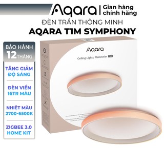 Đèn trần Aqara T1M Symphony CL-L02D - Đèn chính 2700-6500K, Đèn viền RGB 16tr màu, Chỉ số hoàn màu cao Ra90