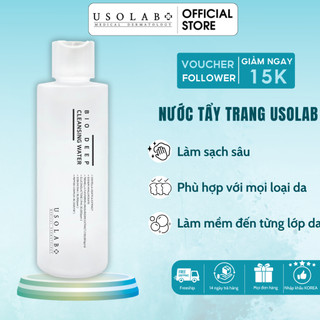 Nước tẩy trang USOLAB Bio deep cleansing water 200ml làm sạch sâu dành cho mọi loại da.