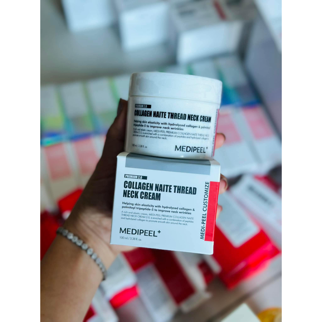 Kem dưỡng cổ Medipeel - Collagen Naite thread neck cream