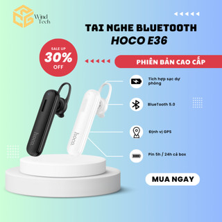 Tai Nghe Bluetooth HOCO E36 - V5.0 Chống Ồn Cao Cấp Pin Trâu, Thiết Kế Sang Trọng nhỏ gọn ôm sát tai