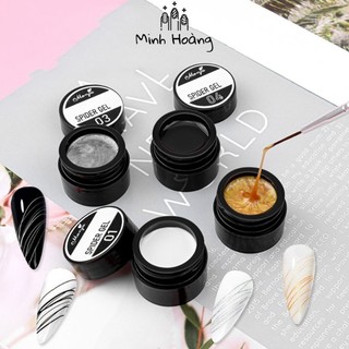 Gel tơ nhện đen trắng monja tạo sợi dẻo dai không lo bị đứt
