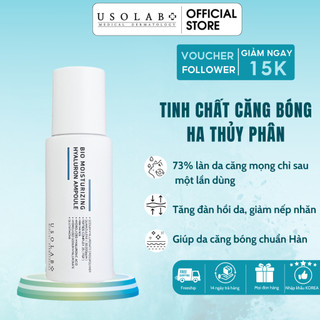 Serum HA Usolab Bio Moisturizing Hyaluron Ampoule 50ml - Giúp căng bóng da, cấp ẩm và chống lão hóa 50ml