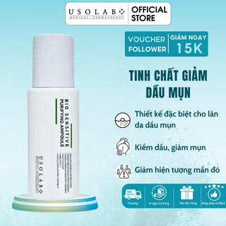 Serum giảm dầu mụn Usolab - Giúp kiềm dầu, thu hẹp lỗ chân lông Purifying Ampoule 50ml