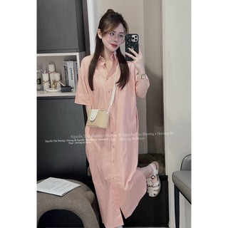 ĐẦM SƠ MI MIDI (KÈM VIDEO HÌNH THẬT)