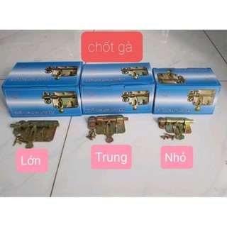 Chốt gà, chốt cửa ngang 6f,7f,8f màu vàng đồng.