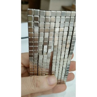 Nam châm viên vuông khối 5x5x5mm đất hiếm siêu mạnh