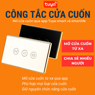 Công Tắc Cửa Cuốn Wifi Tuya, Công Tắc Cửa Cuốn Thông Minh Tuya, Điều Khiển Cửa Cuốn Wifi Từ Xa, Ra Lệnh Giọng Nói.