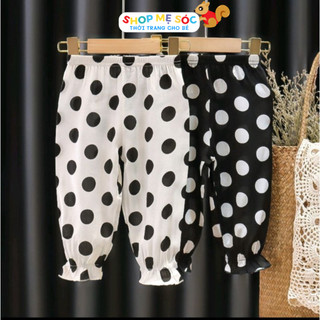 Quần dài cho bé gái 6-17kg chống muỗi nằm điều hòa chất mát mùa hè cho bé
