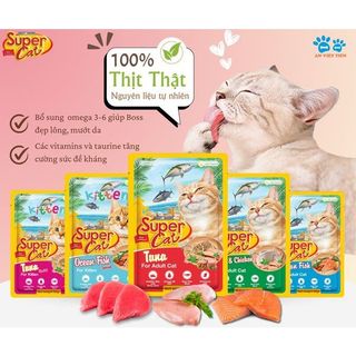 Pate Super Cat Cho Mèo Mọi Lứa Tuổi - Gói 85gr