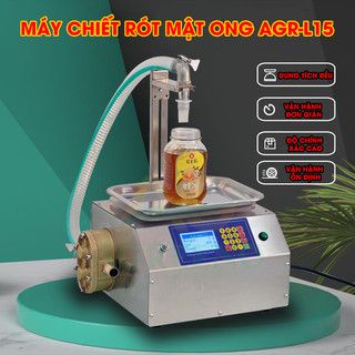 Máy chiết rót dạng sệt tự động agr-l15 - chiết rót mật ong, nước sốt, dầu...