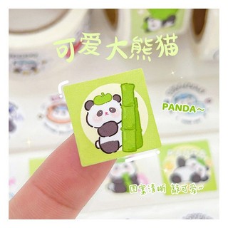 Cuộn 300 tem vuông / tròn panda cute - siêu nhiều công dụng lại toàn hình xinh ^^ eve story