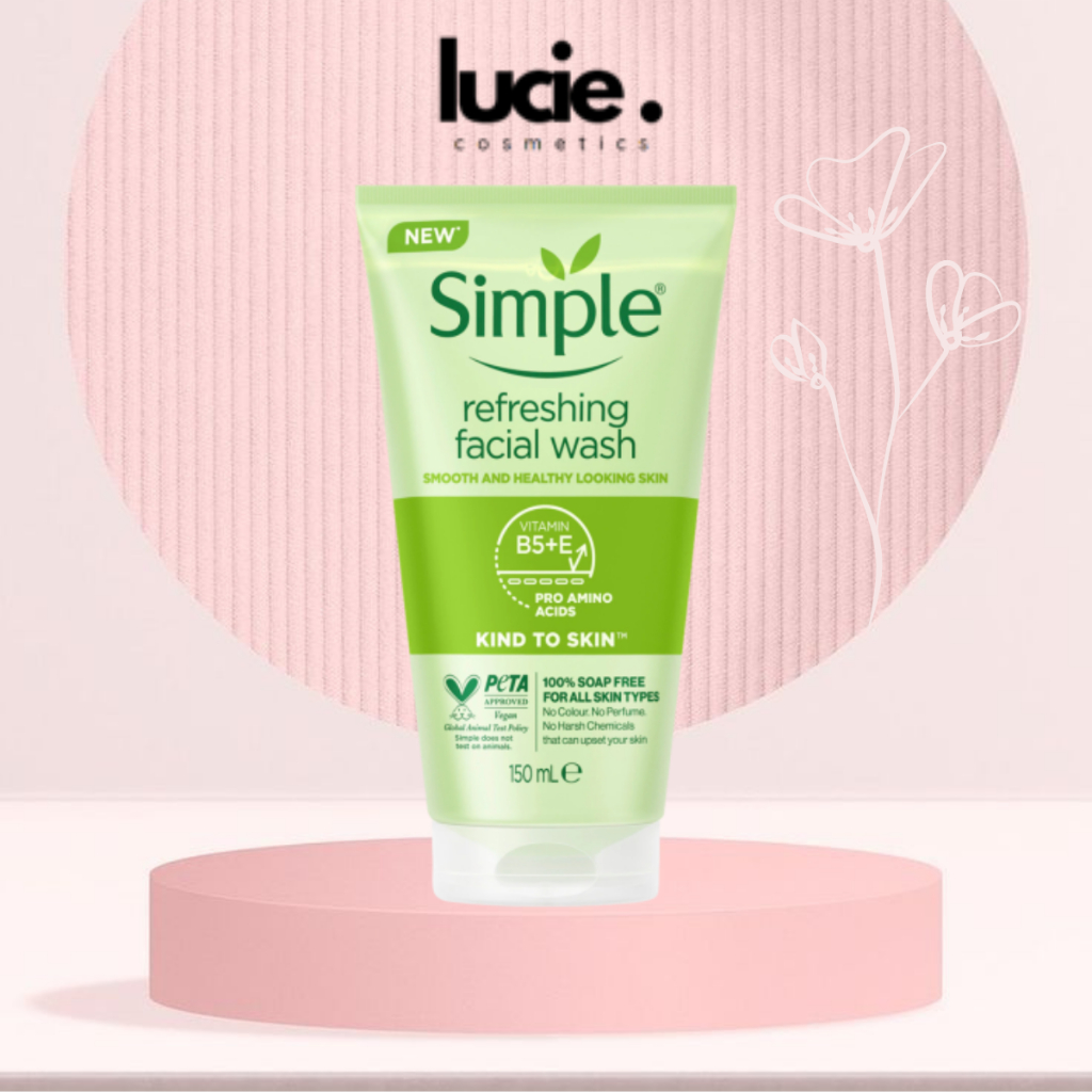 Sữa rửa mặt Simple lành tính dịu nhẹ cho da nhạy cảm, da dầu mụn 150ml UK