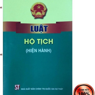Sách - Luật hộ tịch (Hiện hành) (NXB Chính trị quốc gia Sự thật)
