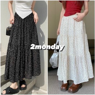 [Video/ Sẵn] Chân Váy Dài Chấm Bi Dáng Xoè Siêu Xinh Dễ Phối Đồ