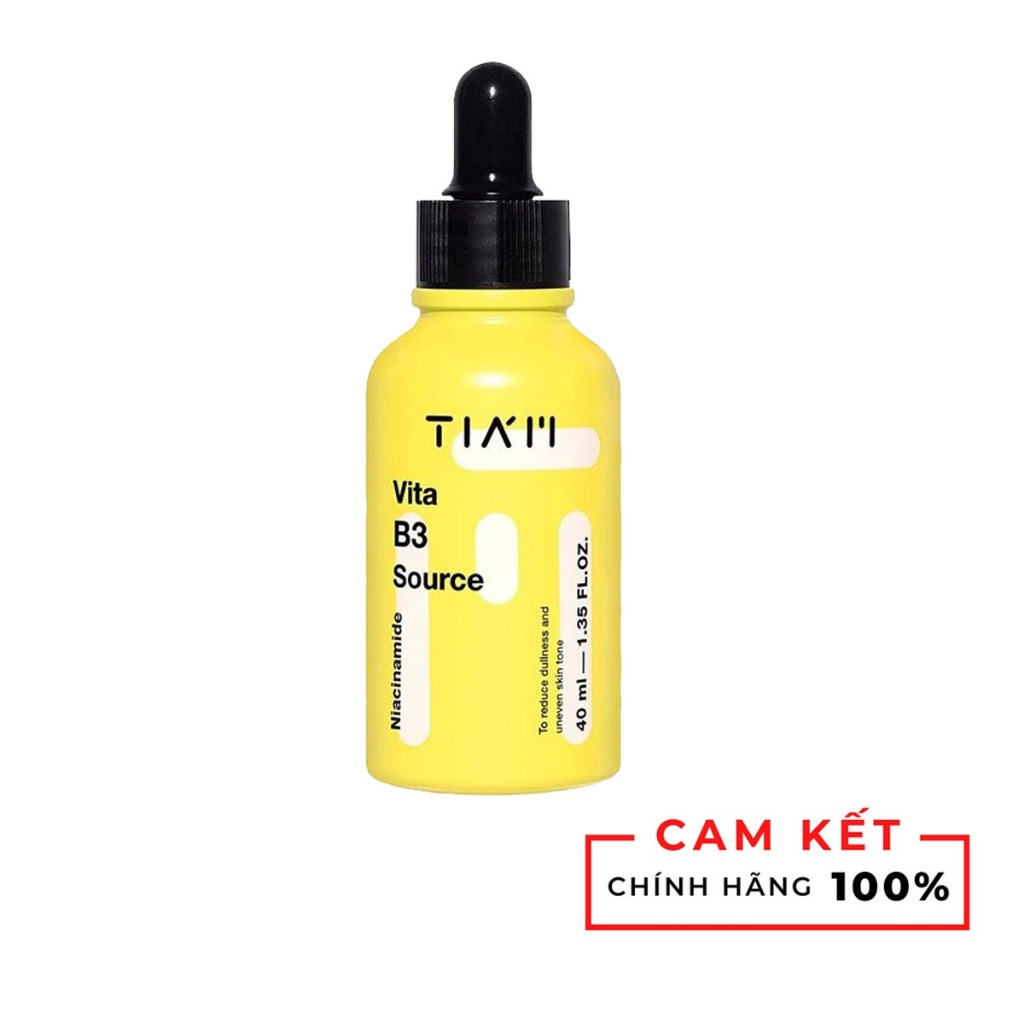 Serum Tiam Vita B3 Source 40ml Vàng- Tinh Chất Dưỡng Trắng Da Phục Hồi Da Sau Mụn Chính Hãng (Authen