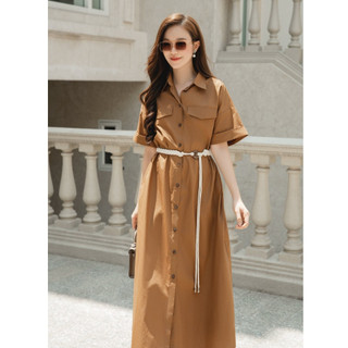 OLV - Đầm sơ mi suông công sở Sunniva Dress