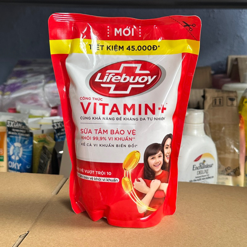 Sữa tắm Lifebuoy Chăm Sóc Da 800g (màu đỏ)