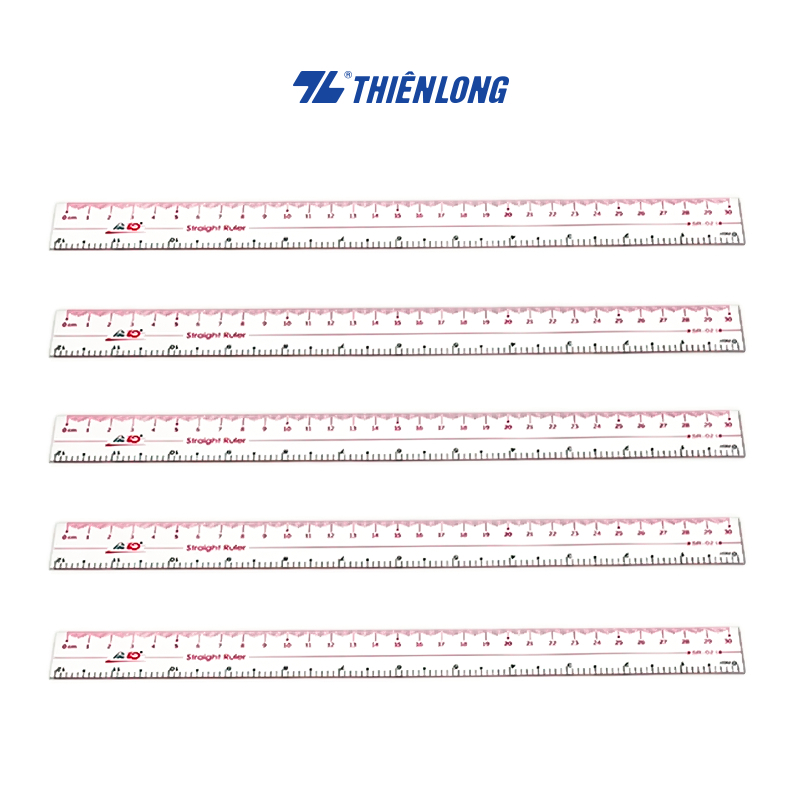 5 cây Thước Dẻo PVC Điểm 10 TP-SR022 / TP-SR021 Dài 20-30cm