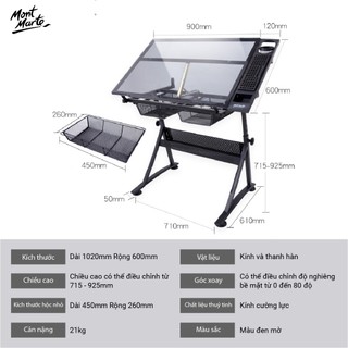 Bàn Vẽ Kỹ Thuật Mont Marte