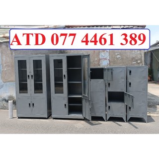 Tủ locker mini- Tủ hồ sơ kính có khoá riêng từng cánh tủ để tài liệu đồ dùng cá nhân an toàn