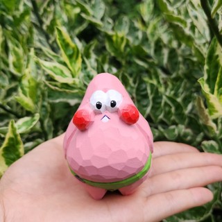Tượng khắc gỗ thủ công handmade Patrick Star
