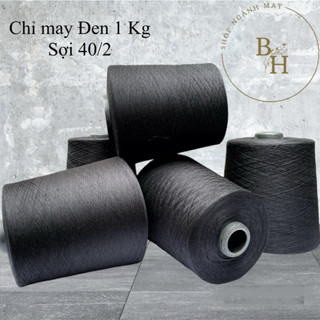 Chỉ may công nghiệp đen 1 kg 40/2