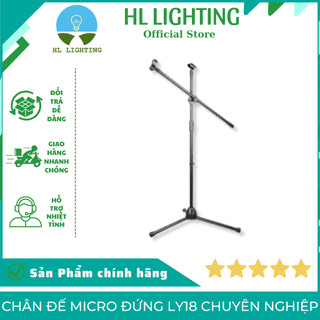Chân đế micro đứng ly18 chuyên nghiệp - hl lighting