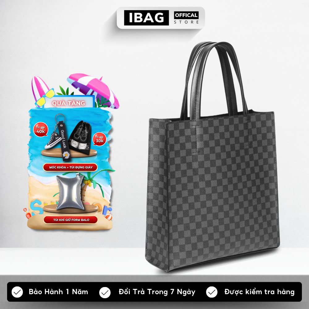 Túi tote nam nữ túi da pu cao cấp phong cách Hàn quốc túi tote đựng laptop 14 inh độ bền cao chống nước chống bụi- 𝑰𝑩𝑨𝑮