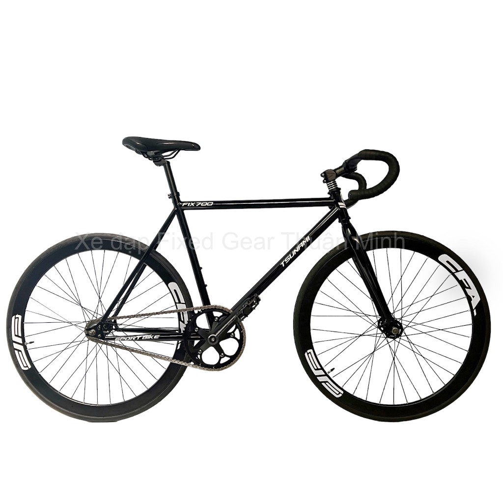 Xe đạp Fixed gear Tsunami, full black
