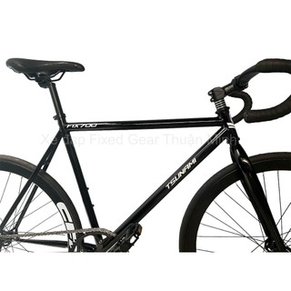 Xe đạp Fixed gear Tsunami, full black
