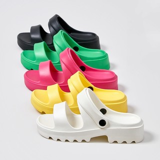 Dép Sandal Nữ EVA Đế Răng Cưa Cao 5cm Phong Cách Hàn Quốc Hot Trend Nhất 2024