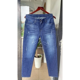 Quần jean nam, quần bò nam cotton co giãn đơn giản from dáng chuẩn vải jean dày dặn mềm mịn ms260603