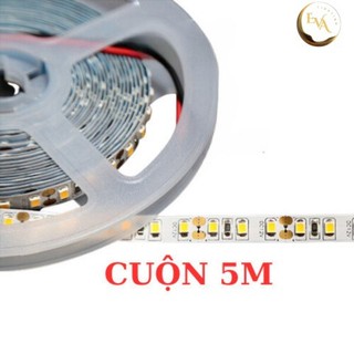 Cuộn 5m dây led 12v smd 2835 120 mắt/m ,12w/m, bản 8mm, 3000k- 4000k- 6000k siêu sáng, dán trang trí tủ kệ