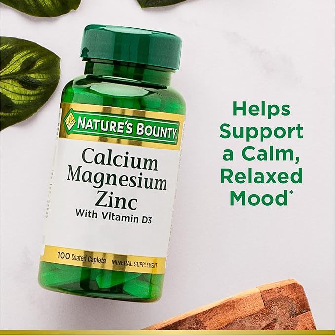 Viên uống hỗ trợ xương khớp, tăng cường miễn dịch Nature's Bounty Calcium Magnesium Zinc 100 viên