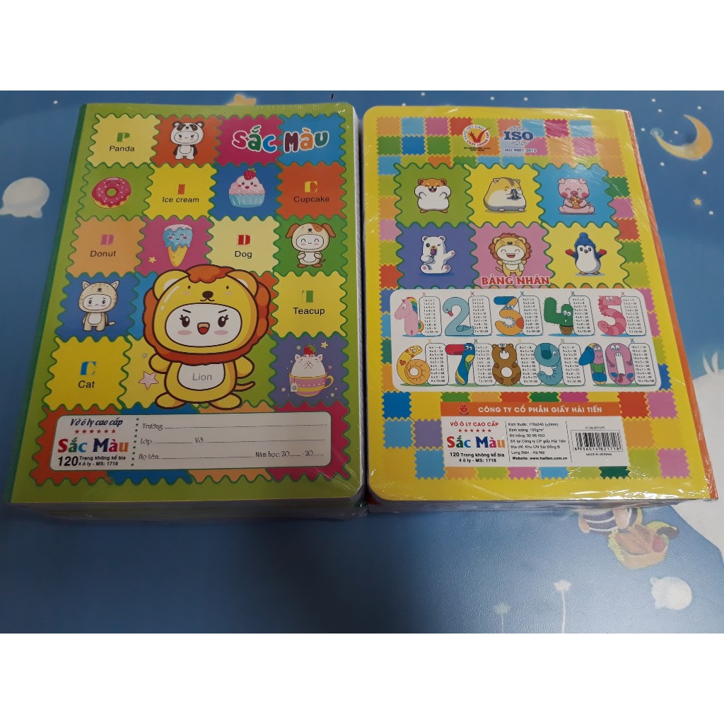 1718 SM120 Vở ô ly sắc màu 120 trang