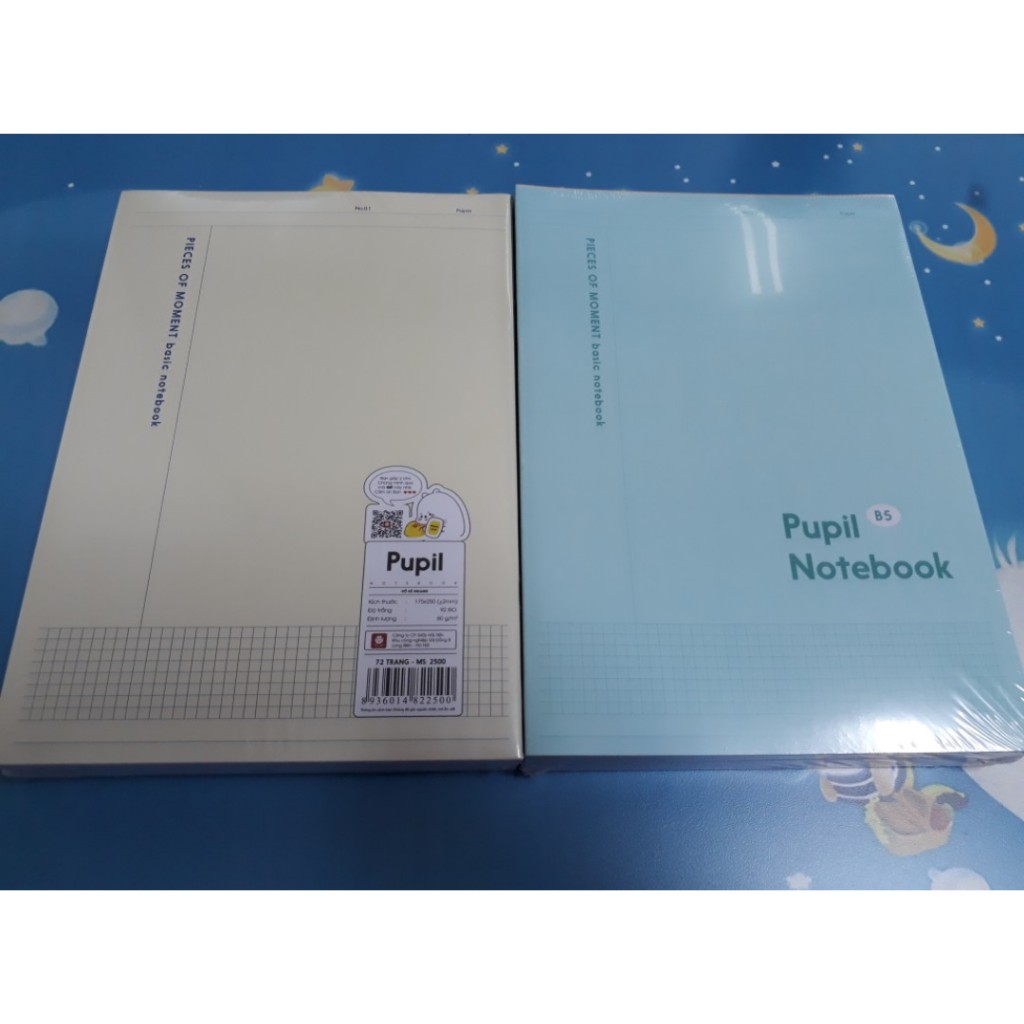 Combo 5 quyển Vở Pupil 72 trang 2500 PP72