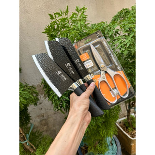 combo 3 dao làm  bếp nhật ( tặng kèm 1 kéo làm  bếp nhật)