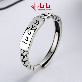 Nhẫn bạc nữ lili s925 cao cấp may mắn lucky day lili_791795