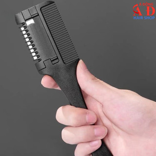 LƯỢC CHẢI CHUỐT TÓC CÓ LƯỠI DAO LAM MÀU ĐEN CHUYÊN NGHIỆP SALON