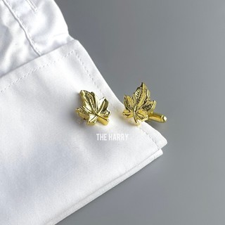 Cufflinks - 1 cặp Khuy măng sét hình lá đẹp - Cufflinks The Harry