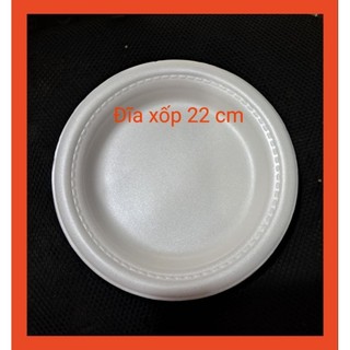 Lốc 10 cái đĩa xốp 22 cm