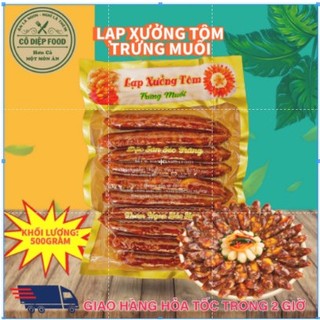 Lạp Xưởng Tôm Trứng Muối 500gr [FREE SHIP] TỪ ĐƠN 50K, [Loại Đặc Biệt] Hàng ngon nhà làm