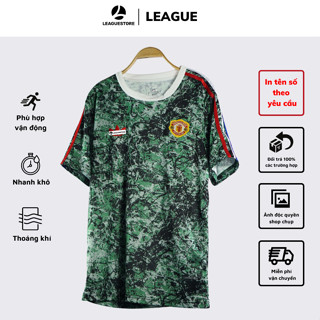 Bộ quần áo đá bóng Manchester United Leaguestore - áo MU training rằn ri bản Fans mùa 24/25 vải thái form âu