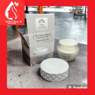 [auth] kem 3w clinic white collagen dưỡng trắng da mờ nám, chống lão hóa siêu thơm mịn hộp lớn 50g