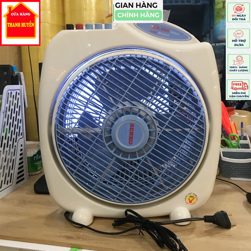 [Chính hãng Senko] Quạt hộp bàn đảo Senko BD1010 (ngã tự tắt) bảo hành 2 năm
