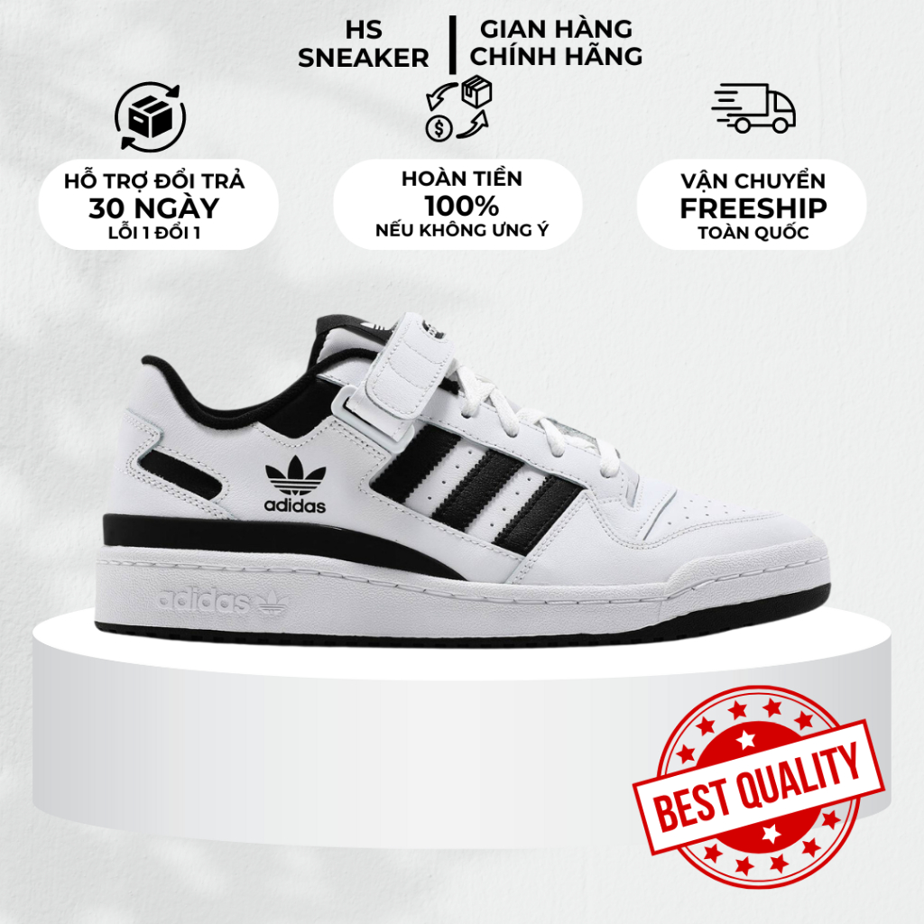 Giày Adidas Forum 84 White Black full box, hàng chuẩn best quality