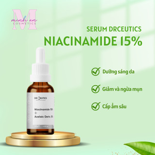 Serum Drceutics Niacinamide 15% + Azelaic Deriv. 5% 30g, serum b3 dưỡng sáng da ngăn ngừa lão hóa